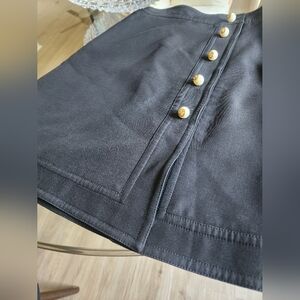 Authentic Gucci Black Mini A-Line Skirt